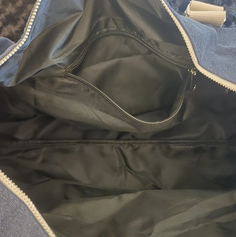 Collars & Co. Denim Gym Bag/Travel Carry-on Bag